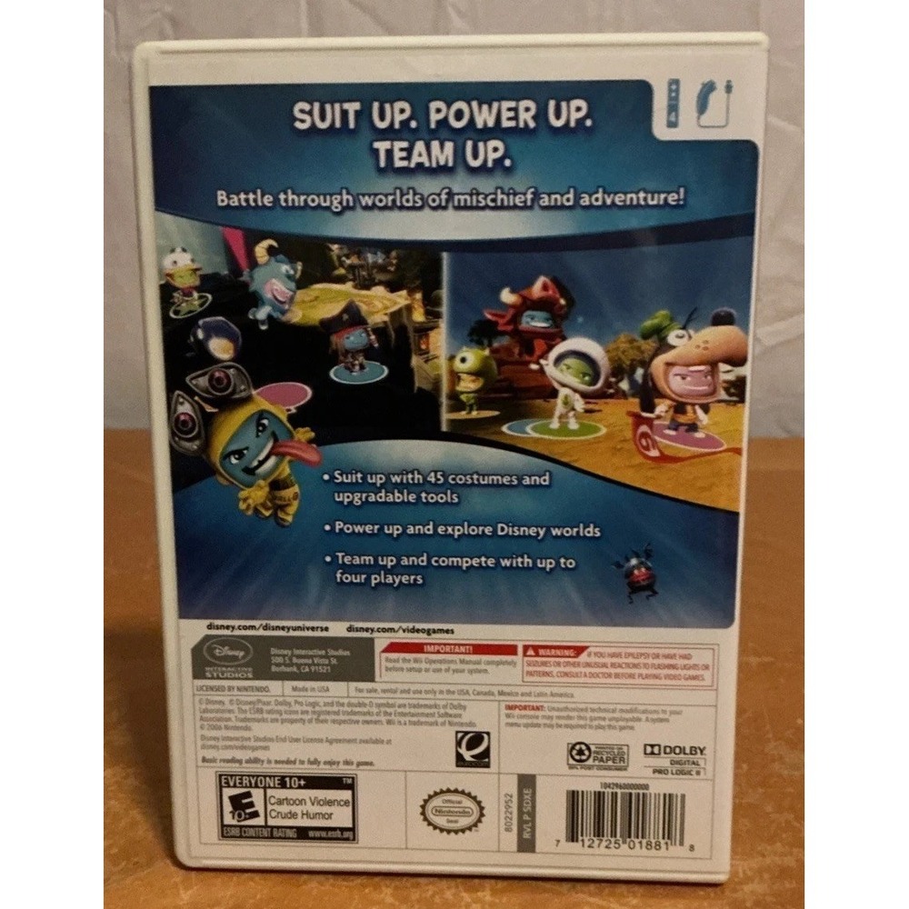Disney Universe (Nintendo Wii, 2011) Complete W/ Manual CIB, Some Scratches - Picture 2 of 6